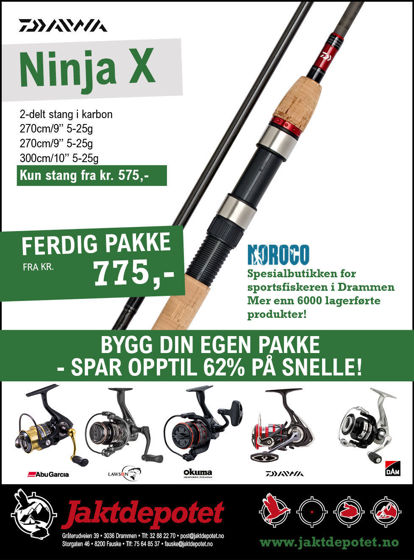 Bilde av Daiwa NINJA X SPIN 9' 2pc 5-25g