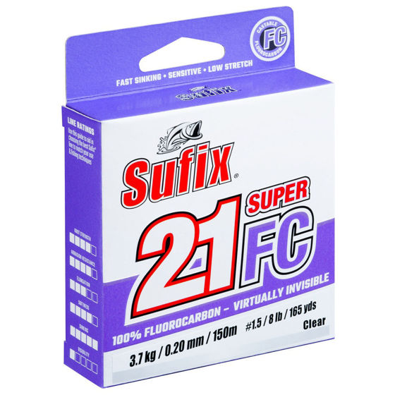 Bilde av Sufix Super 21 Fluorocarbon Clear 150m 0,140mm, 2kg